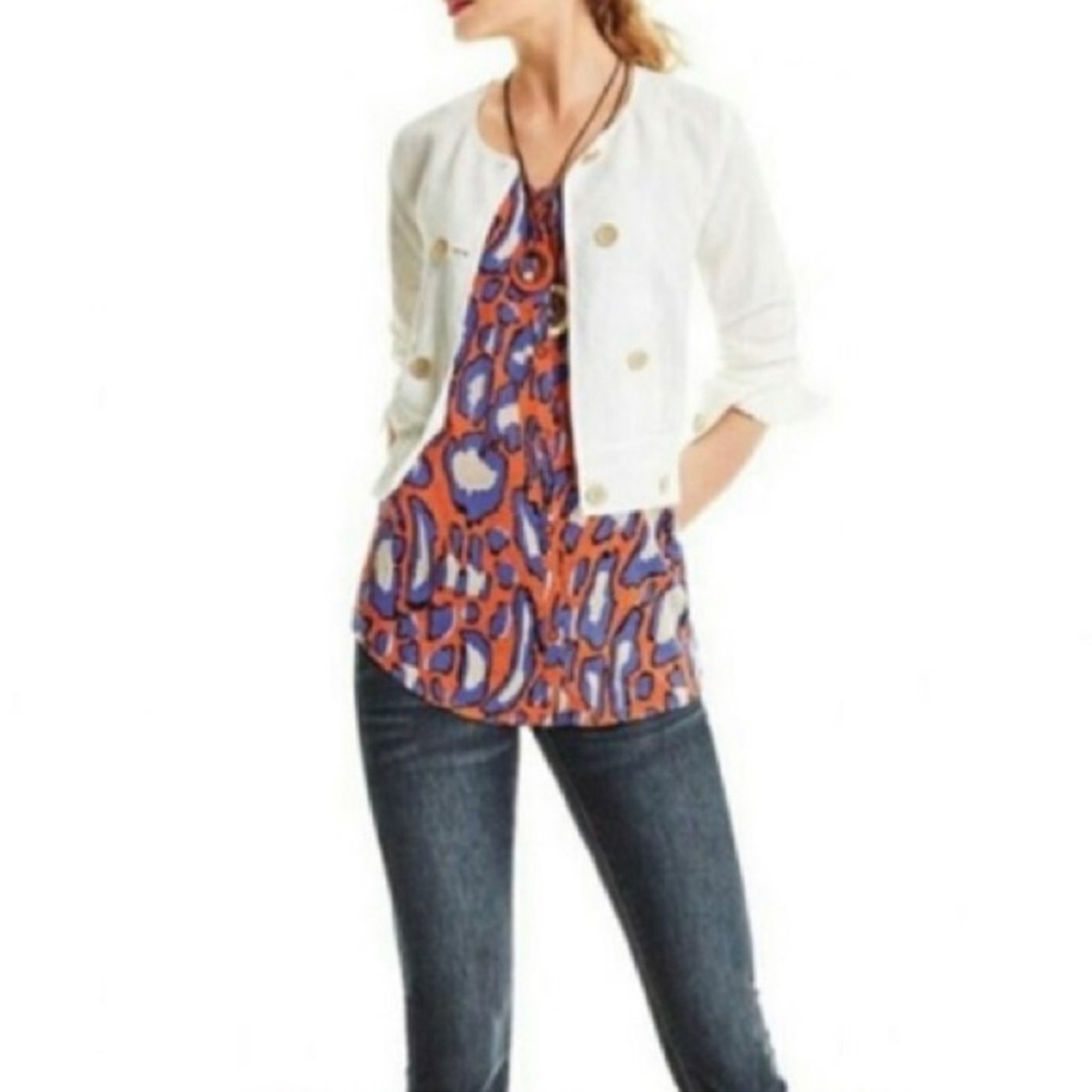 CAbi 5040 Isla animal print camisole tank top adjustable straps size Med